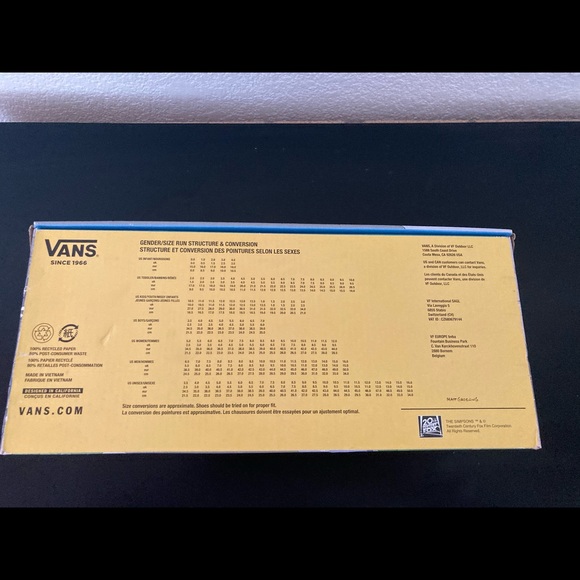 Host Pick New The Simpsons Vans Bouviers Sisters Men’s SZ 11 VN0A4VB521M Sneaker - Picture 13 of 15